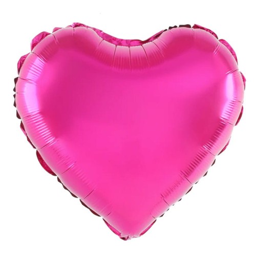 BALON SERCE FUKSJA 18"