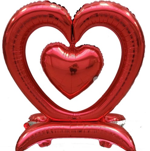 BALON STOJACY SERCE W SERCU