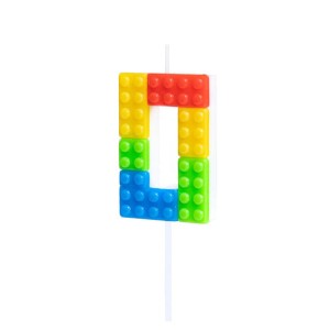 ŚWIECZKA URODZINOWA KLOCKI LEGO CYFRA 0