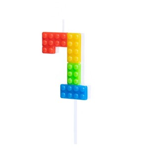 ŚWIECZKA URODZINOWA KLOCKI LEGO CYFRA 7