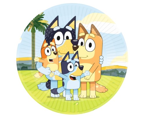 TALERZYKI PAPIEROWE BLUEY