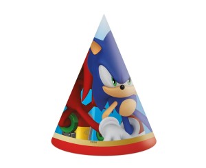 CZAPECZKI PAPIEROWE SONIC 6SZT