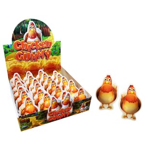 WIELKANOC CUKIERKI GALARETKI CHICKEN GUMMY 24SZT KURCZAKI
