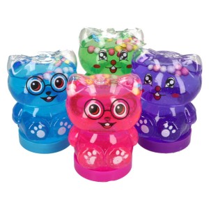 MINI GLUTEK SLIME  Z POSYPKĄ ZWIERZATKA MIX 24SZT