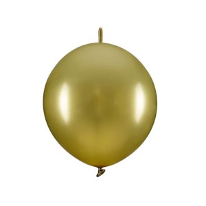 BALONY LATEKSOWE Z ŁĄCZNIKIEM 33CM ZŁOTY 20SZT