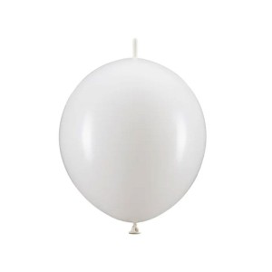 BALONY LATEKSOWE Z ŁĄCZNIKIEM 33CM BIAŁY 20SZT