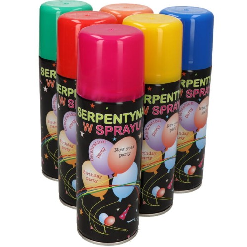 serpentyna w sprayu