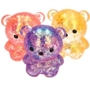 GNIOTEK ANTYSTRESOWY  MIŚ Z BROKATEM 24SZT