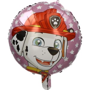 BALON 18" PAW PATROL  MARSHALL RÓŻOWY W GWIAZDKI