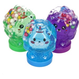 MINI GLUTEK SKIME LEW Z BROKATEM I KULECZKAMI MIX 24SZT