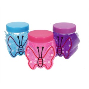 MINI GLUTEK MOTYL Z BROKATEM MIX 24SZT