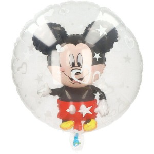 BALON TRANSPARENTNY MYSZKA MIKI XXL 58X58CM