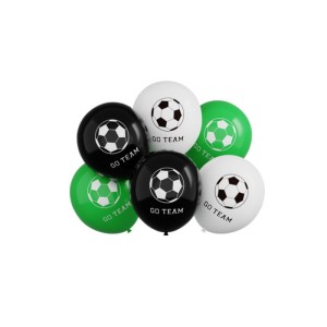 BALONYLATEKSOWE 30CM FOOTBALL PIŁKA GO TEAM 6SZT