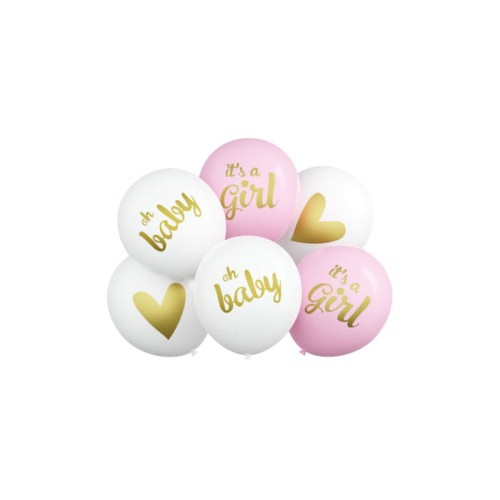 ZESTAW BALONÓW OH BABY IT'S A GIRL