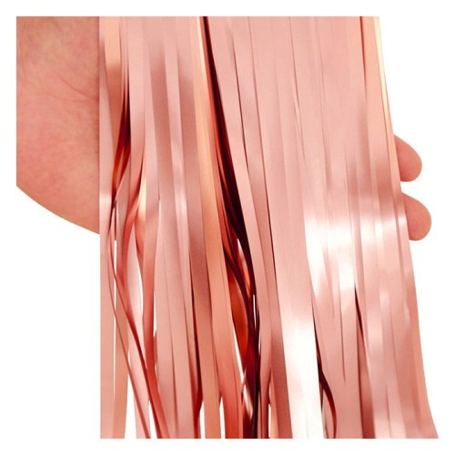 KURTYNA GOLD ROSE ZŁOTY MATOWY DESZCZ