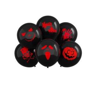 ZESTAW BALONÓW BALONY NA HALLOWEEN MIX 6SZT