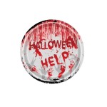 TALERZYKI NA HALLOWEEN HELP 17CM 6SZT