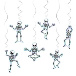 ŚWIDERKI HALLOWEEN SZKIELETY 6SZT