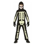 STRÓJ KOŚCIOTRUP SZKIELET ŚWIECĄCY W CIEMNOŚCI HALLOWEEN "M" 7-8LAT