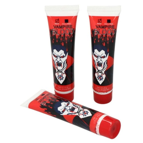 sztuczna krew w tubce na halloween