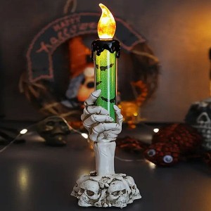ŚWIECZKA ŚWIECA CZASZKI NA HALLOWEEN 20CM 1SZT