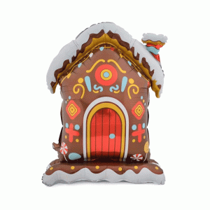 BALON FOLIOWY STOJĄCY CHATKA Z PIERNIKA NA BOŻE NARODZENIE 73X100CM