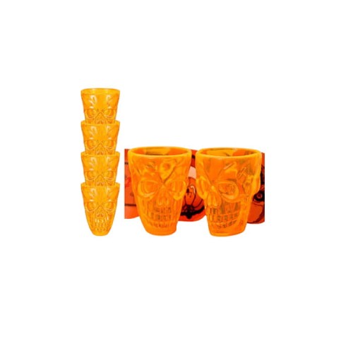 kieliszki czaszki na halloween
