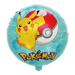 BALON 18" POKEMON PIKACHU NIEBIESKI