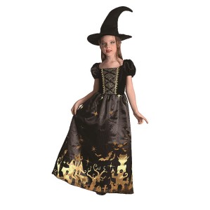 KOSTIUM STRÓJ PRZEBRANIE CZAROWNICA NA HALLOWEEN 120-130 CM M
