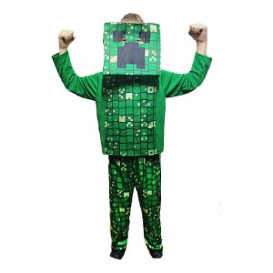 STRÓJ KOSTIUM PRZEBRANIE MINECRAFT CREEPER 120-130 M
