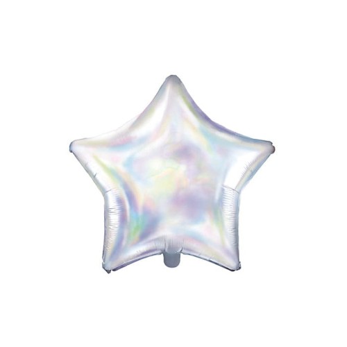 balon gwiazda holograficzna