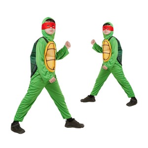 KOSTIUM PRZEBRANIE ŻÓŁW NINJA TURTLES 120-130CM M
