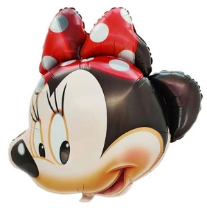 BALON FOLIOWY GŁOWA MYSZKA MINNIE 80X70CM