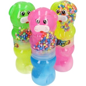 GLUTEK SLIME TĘCZOWY PIESEK Z BROAKTEM 2W1 MIX 6SZT
