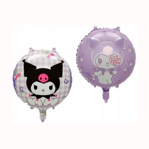 BALON FOLIOWY 18" KUROMI DWUSTRONNY OKRĄGŁY LUZ
