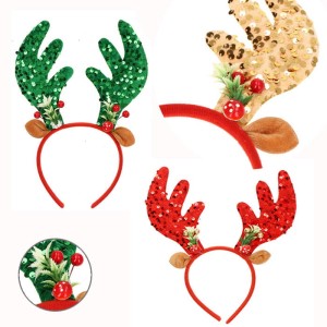 OPASKA ROGI RENIFERA  NA BOŻE NARODZENIE MIX 12SZT