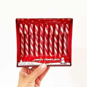CANDY CANE LIZAK LASKA CHOINKOWA CUKROWA MIKOŁAJA BOX 10SZT BOŻE NARODZENIE