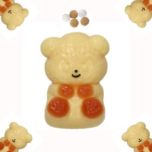 GNIOTEK SQUISHY ANTYSTRESOWY MIŚ Z KULECZKAMI 1SZT