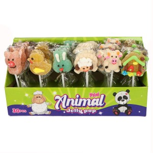 MINI ANIMAL JELLY POP LIZAKI ŻELKI ZWIERZĄTKA (13G) 30SZT