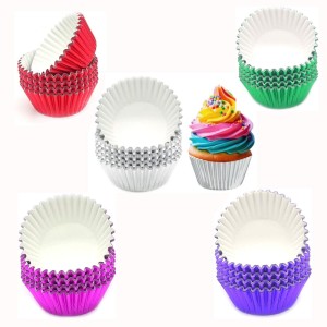 PAPILOTKI OSŁONKI PAPIERKI NA MUFFINKI METALIZOWANE MIX (12 OPAK.) 540SZT