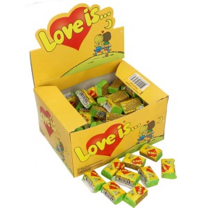 GUMA BALONOWA LOVE IS KOKOS ANANAS (4,2G) 100SZT