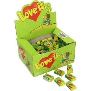 GUMA BALONOWA LOVE IS JABŁKO CYTRYNA (4,2G) 100SZT
