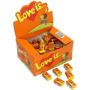 GUMA BALONOWA LOVE IS ANANAS POMARAŃCZ (4,2G) 100SZT