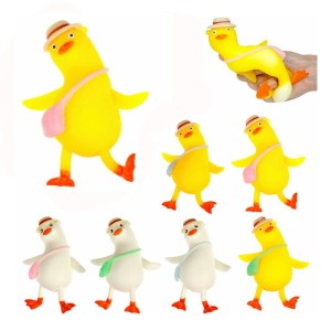 GNIOTEK ANTYSTRESOWY GĄSKA GĘŚ W KAPELUSZU MIX 12SZT