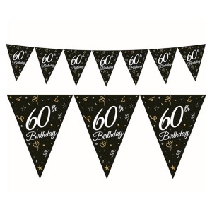 GIRLANDA PAPIEROWA 60 URODZINY -270CM