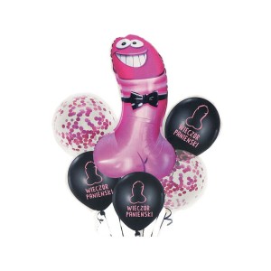ZESTAW BALONÓW BALONY NA WIECZÓR PANIEŃSKI PENISKI 6SZT