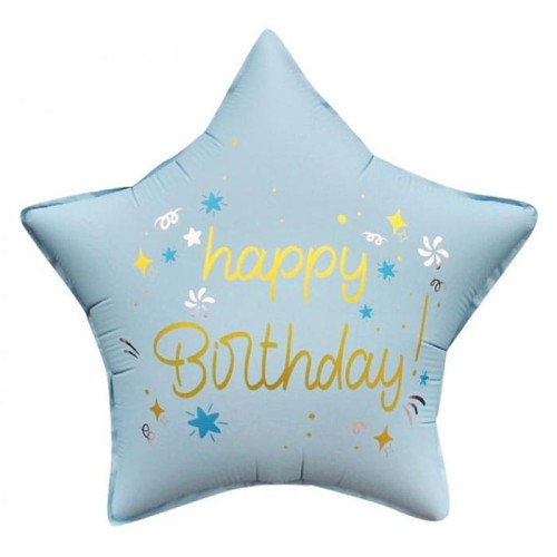 BALON FOLIOWY GWIAZDA NIEBIESKA