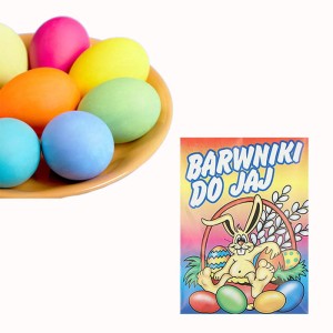 WIELKANOC BARWNIKI DO JAJEK 5 KOLORÓW  1SZT