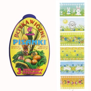 KOSZULKI OWIJKI TERMOKURCZLIWE NA JAJKA PISANKI 1OP (6SZT)