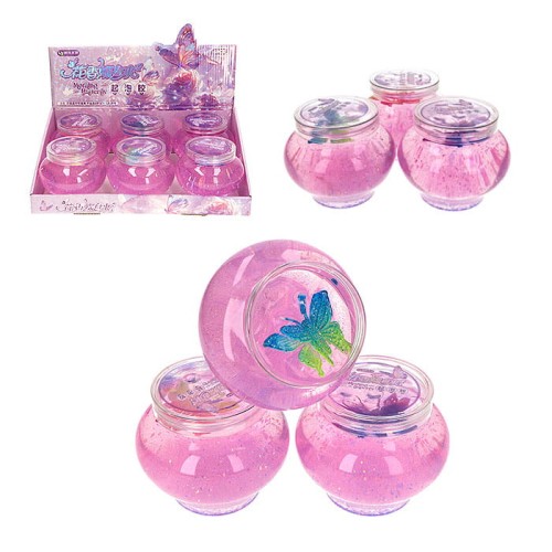 glutek slime z motylem